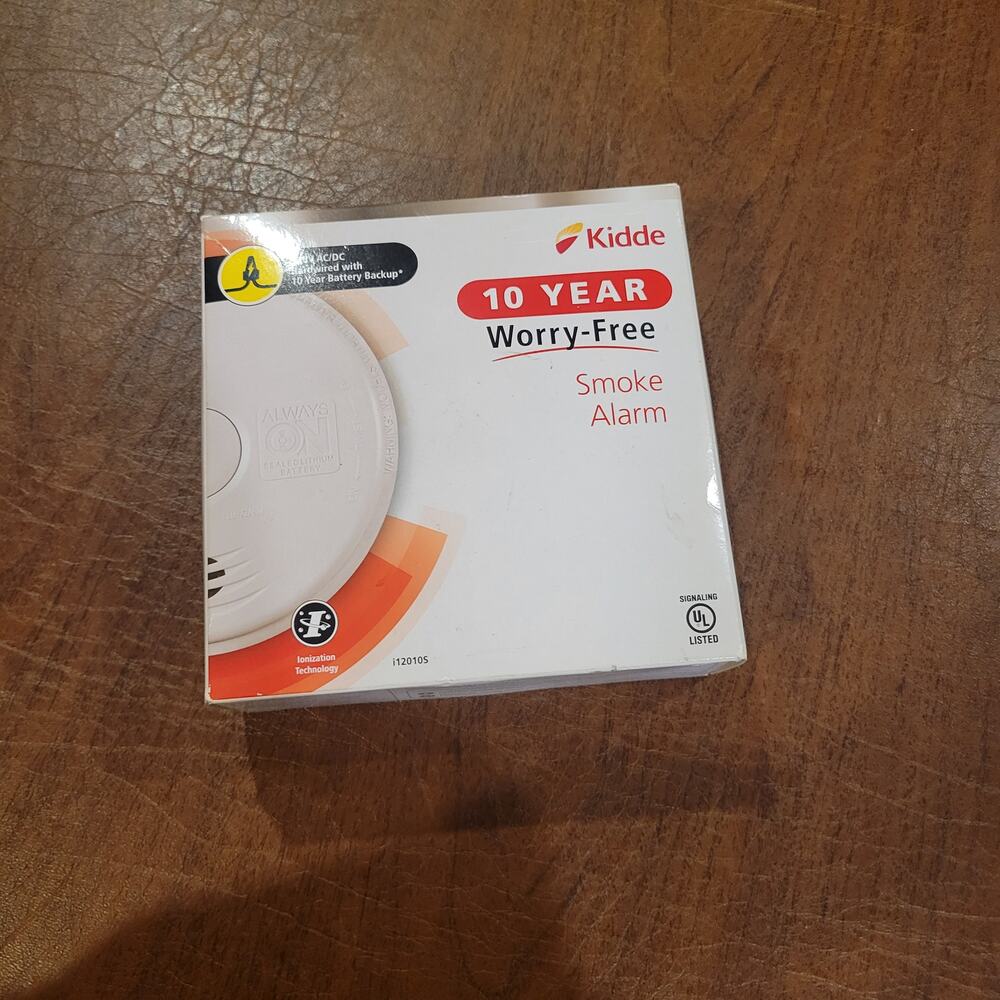 Kidde Worry Free i12010S Smoke Alarm 10 Year Battery Backup Hardwired. New